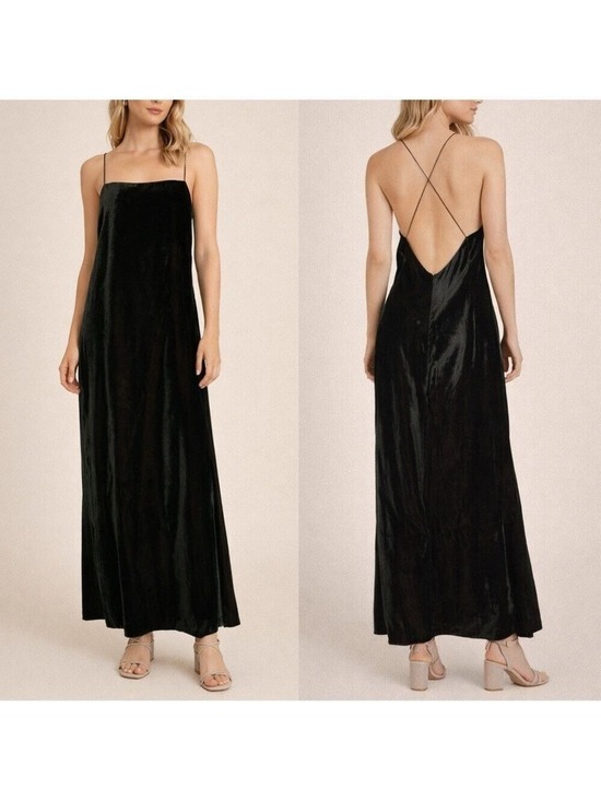 Emanuel Ungaro Dresses & Skirts - Vintage Emanuel Ungaro Black Velvet Maxi Gown Size 10